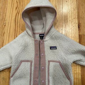 Patagonia Pink Baby Retro Pile Fleece Jacket - 3T